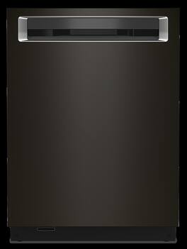 KitchenAid - 24" Top Control Built-In Stainless Steel Tub Dishwasher with 3rd Rack, LED Interior Lighting, 44 dBA - Black Stainless Steel