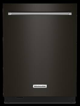 KitchenAid - 24" Top Control Built-In Stainless Steel Tub Dishwasher with 3rd Rack, Fan-Enabled ProDry, 44 dBA - Black Stainless Steel