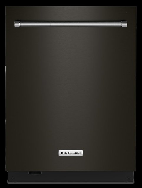 Front Zoom. KitchenAid - Top Control Built-In Dishwasher with Stainless Steel Tub, FreeFlex Third Rack, 44dBA - Black stainless steel.