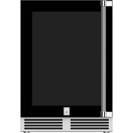 Front. Hestan - 5.2 Cu. Ft. Built-In Mini Fridge - Stealth.