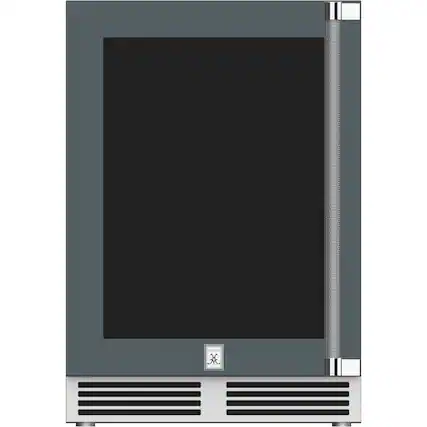 Front. Hestan - 5.2 Cu. Ft. Built-In Mini Fridge - Pacific Fog.