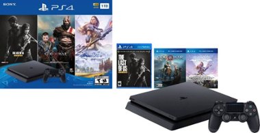Sony - Geek Squad Certified Refurbished PlayStation 4 1TB Only on PlayStation Console Bundle - Jet Black - Front_Zoom