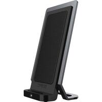 Defense - Vertical 10W Wireless Charging Pad for iPhone/Android - Black - Front_Zoom