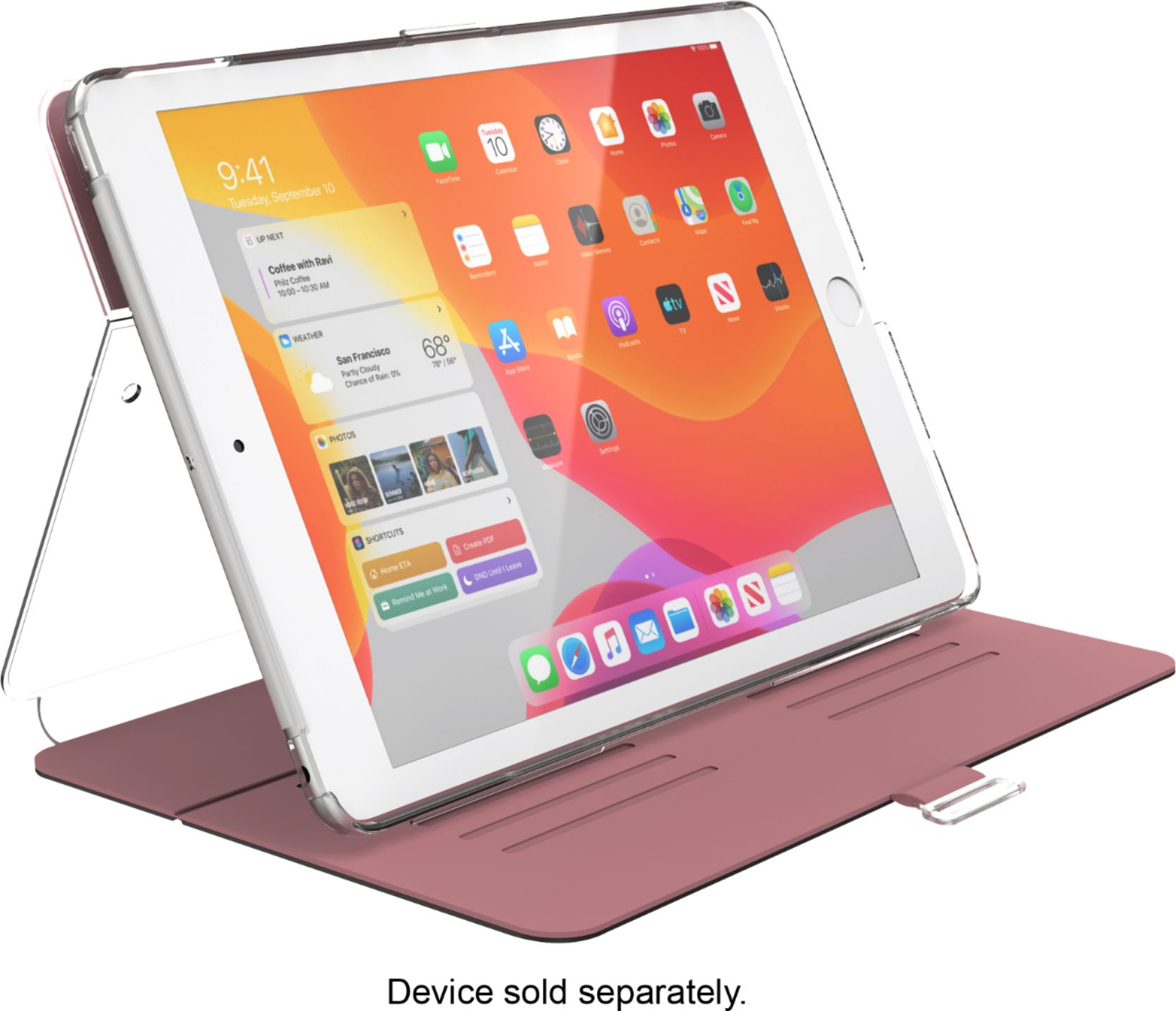 Angle View: Speck - Balance Folio Case for Apple® iPad® Pro 12.9" - Gray