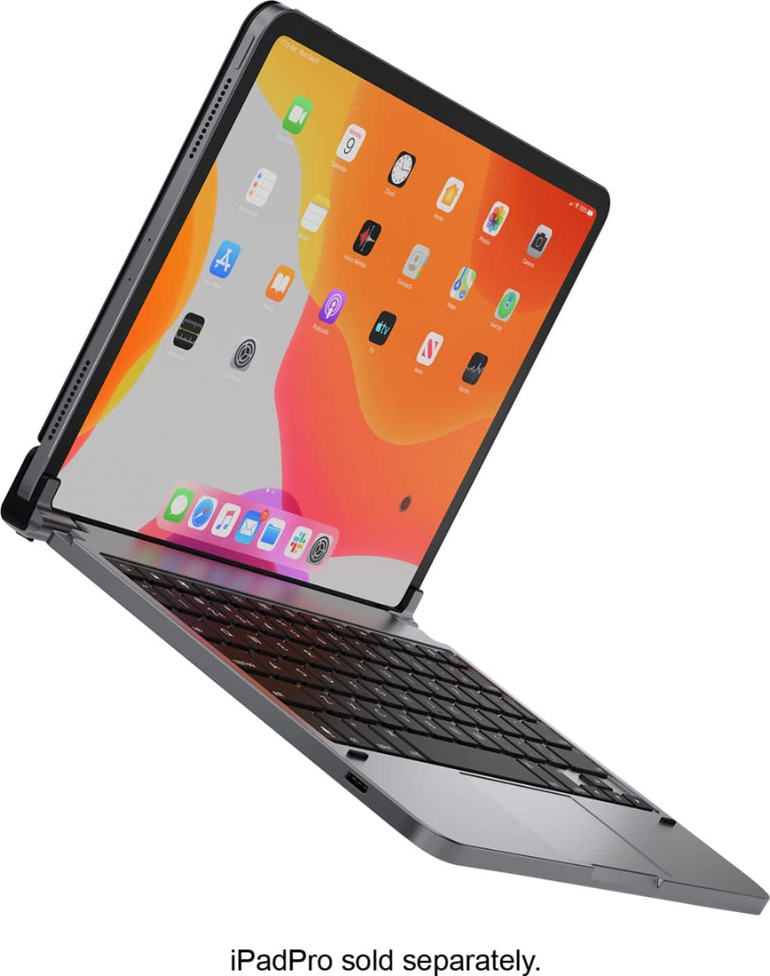 Alt View 12. Brydge - Pro+ Wireless Keyboard for 11-inch Apple iPad Pro (2018, 2020 & 2021) - Space Gray.