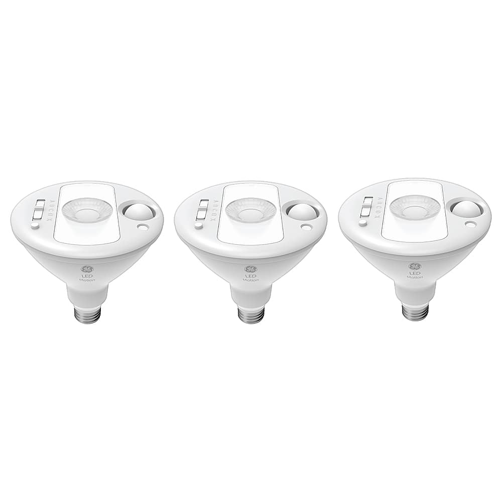 Front. GE - LED+ Linkable Motion PAR38 Flood Light - White.