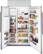 Alt View 1. Café - 24.5 Cu. Ft. Side-by-Side Built-In Refrigerator with Dispenser - Stainless Steel.