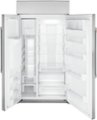 Alt View Zoom 2. Café - 24.5 Cu. Ft. Side-by-Side Built-In Refrigerator with Dispenser - Stainless steel.