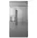 Alt View 38. Café - 24.5 Cu. Ft. Side-by-Side Built-In Refrigerator with Dispenser - Stainless Steel.