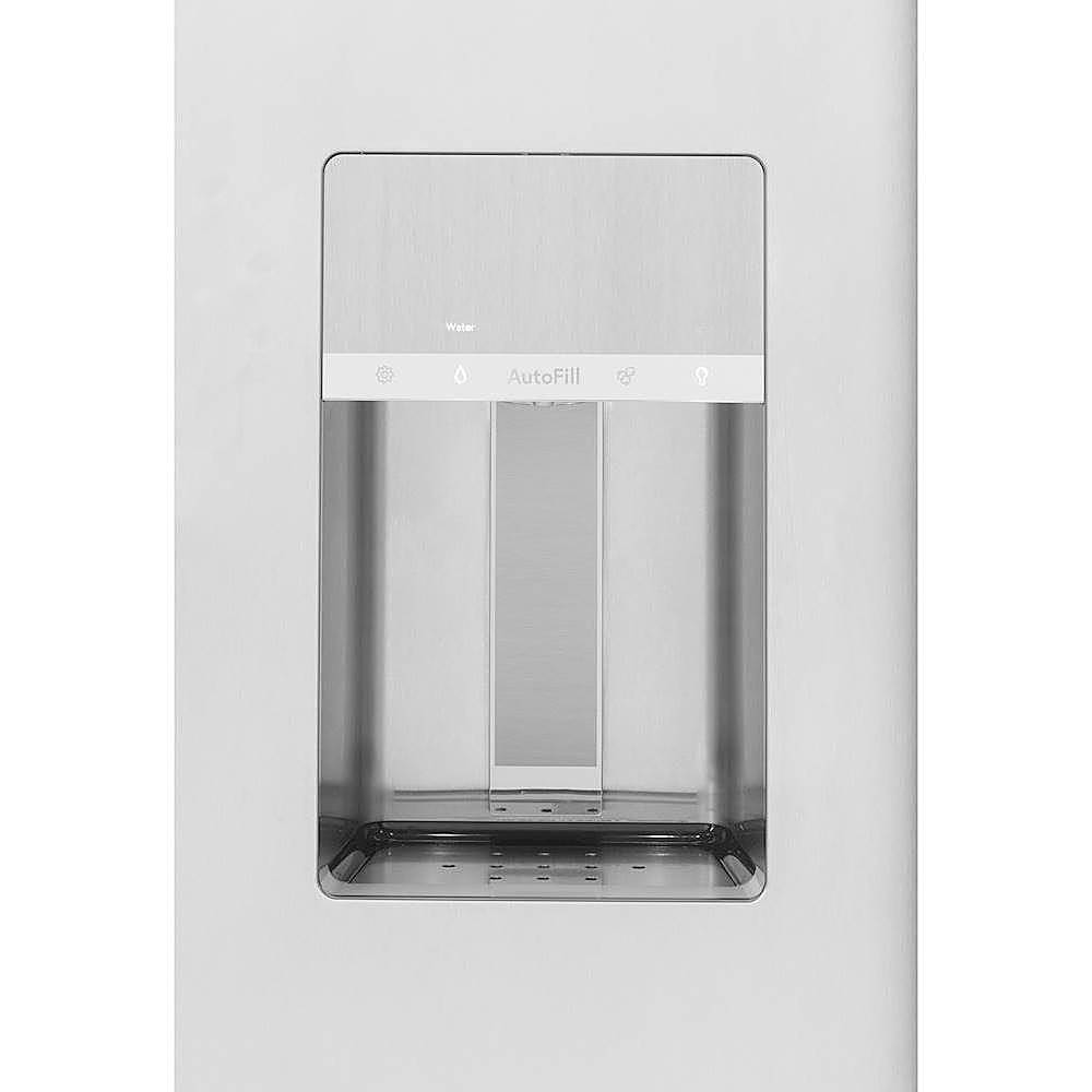 Alt View 4. Café - 24.5 Cu. Ft. Side-by-Side Built-In Refrigerator with Dispenser - Stainless Steel.