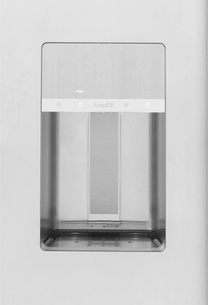 Alt View 4. Café - 28.7 Cu. Ft. Side-by-Side Built-In Refrigerator with Dispenser - Stainless Steel.