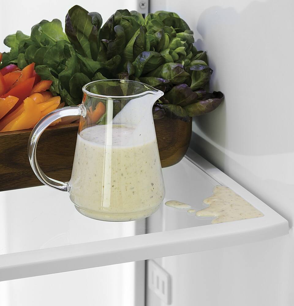 Alt View 16. GE Profile - 24.5 Cu. Ft. Side-by-Side Built-In Smart Refrigerator with External Water & Ice Dispenser - Stainless Steel.