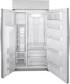 Alt View Zoom 2. GE Profile - 24.3 Cu. Ft. Side-by-Side Built-In Refrigerator with Dispenser - Stainless steel.