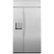 Front Zoom. GE Profile - 28.7 Cu. Ft. Side-by-Side Built-In Smart Refrigerator with External Water & Ice Dispenser - Stainless steel.