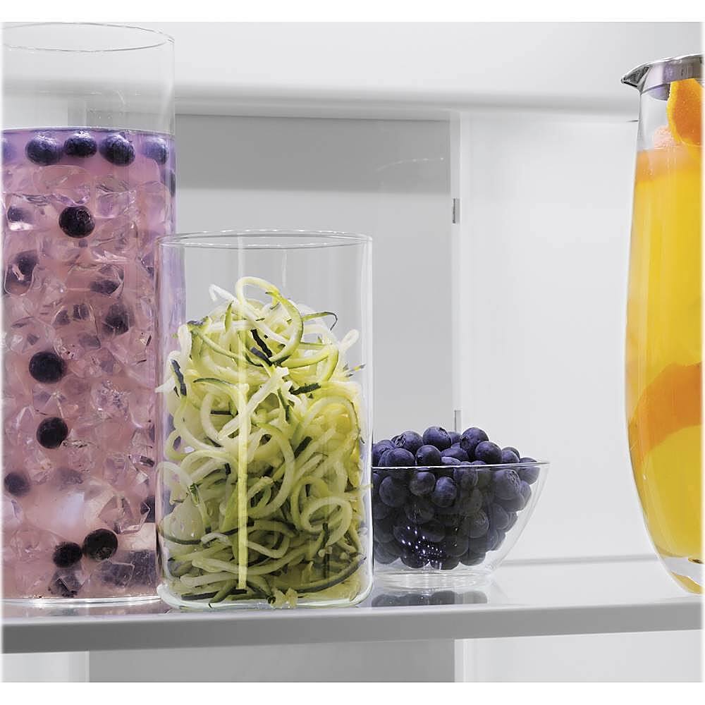Alt View 14. GE Profile - 28.7 Cu. Ft. Side-by-Side Built-In Smart Refrigerator with External Water & Ice Dispenser - Stainless Steel.