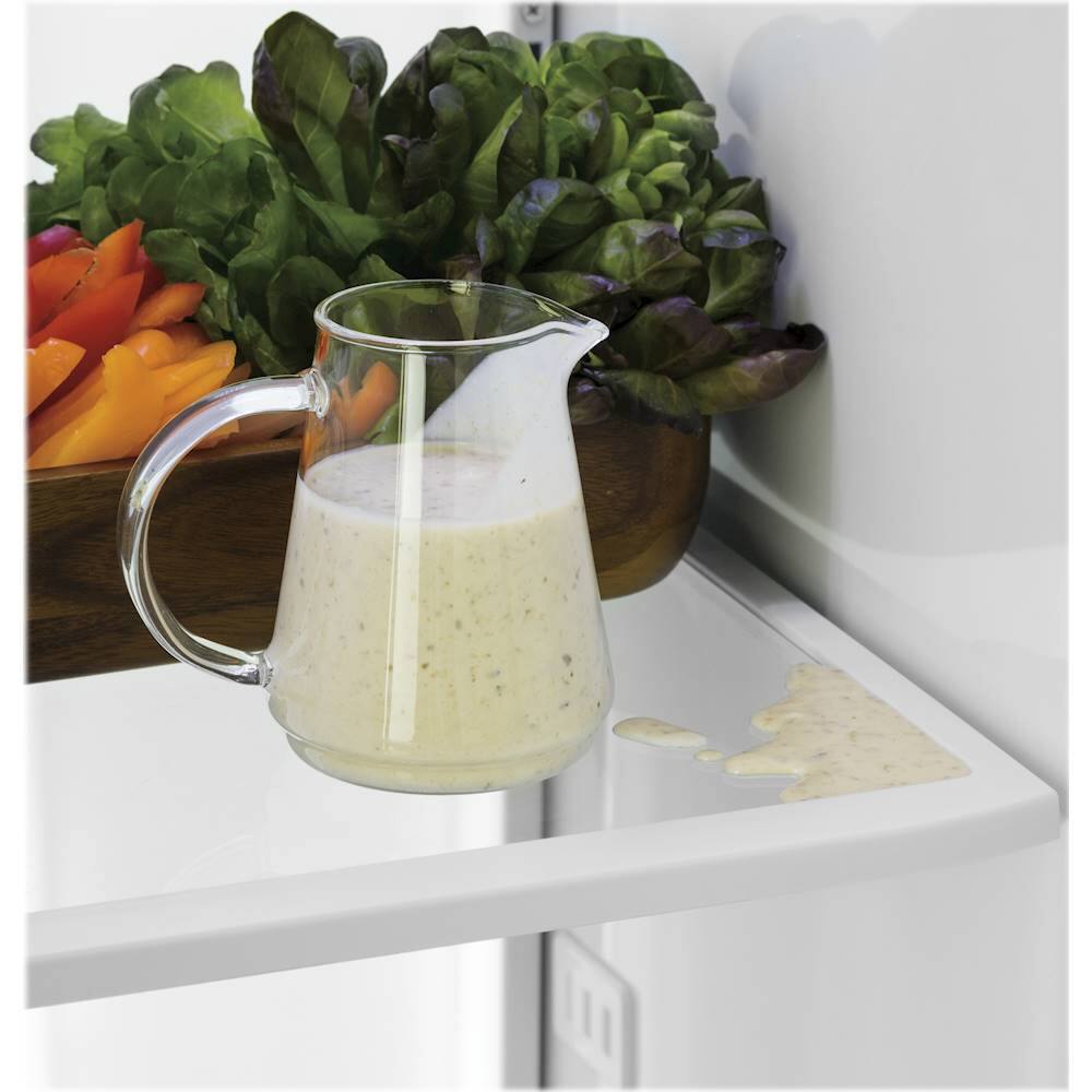 Alt View 15. GE Profile - 28.7 Cu. Ft. Side-by-Side Built-In Smart Refrigerator with External Water & Ice Dispenser - Stainless Steel.