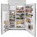 Alt View Zoom 1. GE Profile - 28.7 Cu. Ft. Side-by-Side Built-In Smart Refrigerator with External Water & Ice Dispenser - Stainless steel.