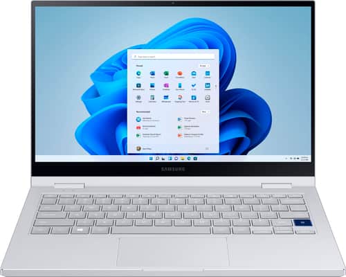 Samsung - Galaxy Book Flex Alpha 2-in-1 13.3" QLED Touch-Screen Laptop - Intel Core i7 - 12GB Memory - 512GB SSD - Royal Silver