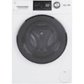 Front Zoom. GE - 2.4 Cu. Ft. Front Load Washer and Electric Dryer Combo with Steam - White On White.