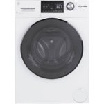 Front Zoom. GE - 2.4 Cu. Ft. Front Load Washer and Electric Dryer Combo with Steam - White.