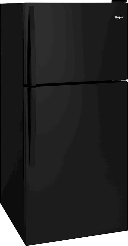 Angle View: Whirlpool - 18.3 Cu. Ft. Top-Freezer Refrigerator - Black