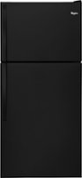 Whirlpool - 18.3 Cu. Ft. Top-Freezer Refrigerator - Black - Front_Zoom