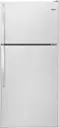 Front. Whirlpool - 18.3 Cu. Ft. Top-Freezer Refrigerator - Stainless Steel.