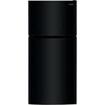 Frigidaire - 20 Cu. Ft. Top-Freezer Refrigerator - Black - Front_Standard