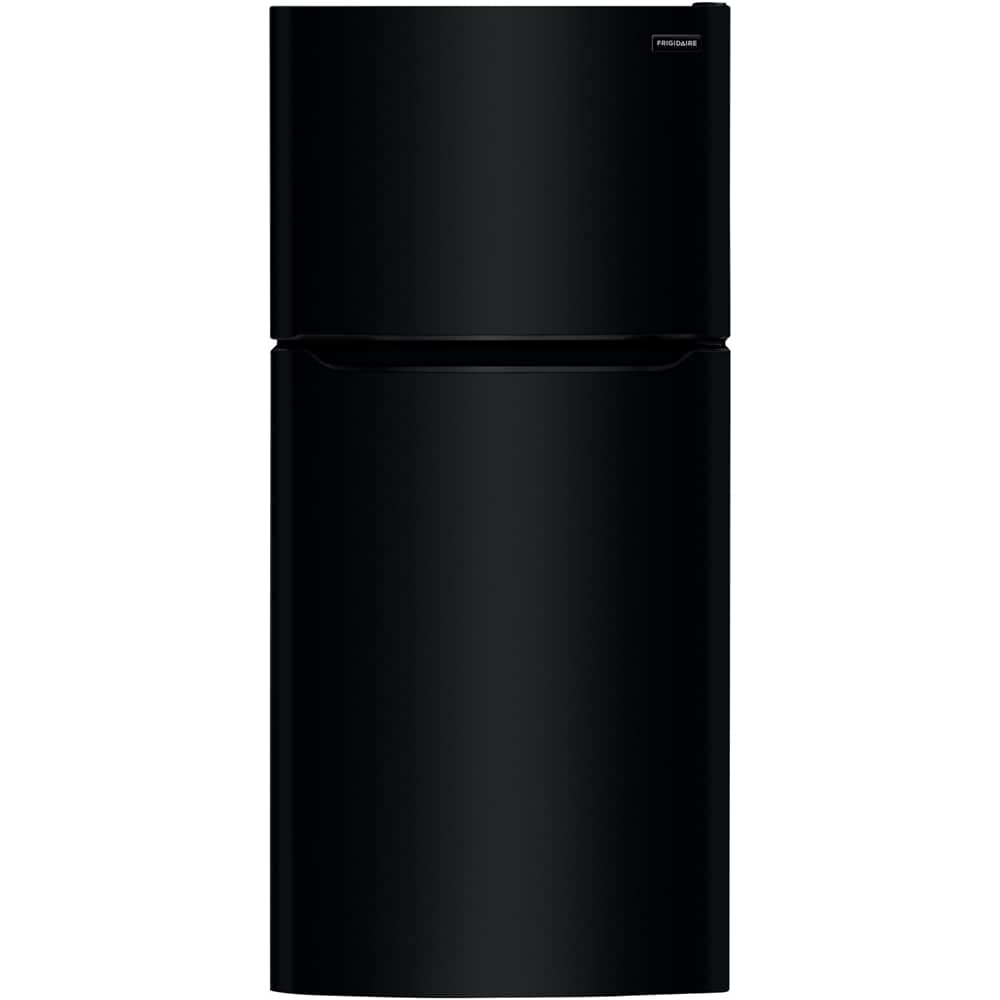 Frigidaire - 20 Cu. Ft. Garage Ready Top-Freezer Refrigerator - Black - Front_Zoom