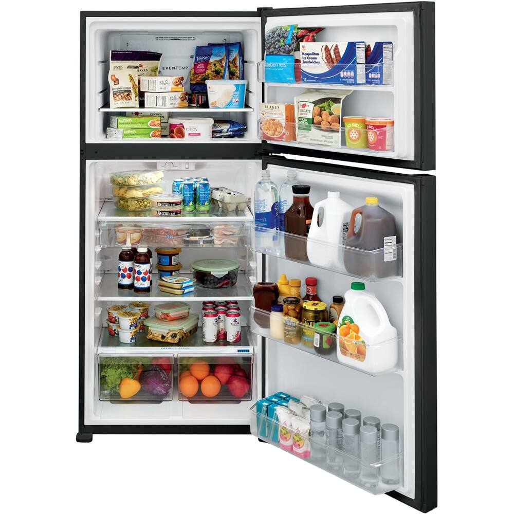 Alt View 13. Frigidaire - 20 Cu. Ft. Top-Freezer Refrigerator - Black.