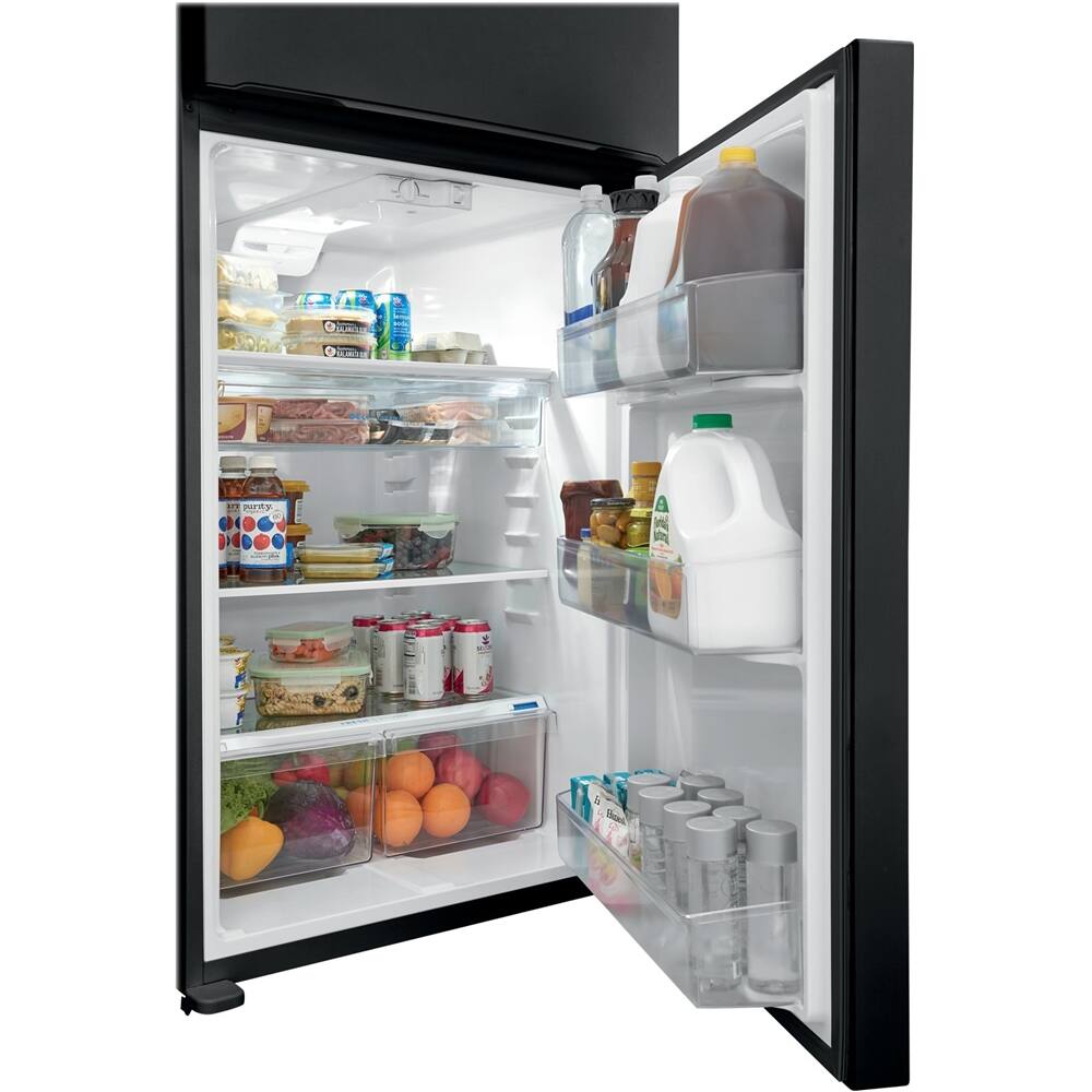 Alt View 14. Frigidaire - 20 Cu. Ft. Top-Freezer Refrigerator - Black.