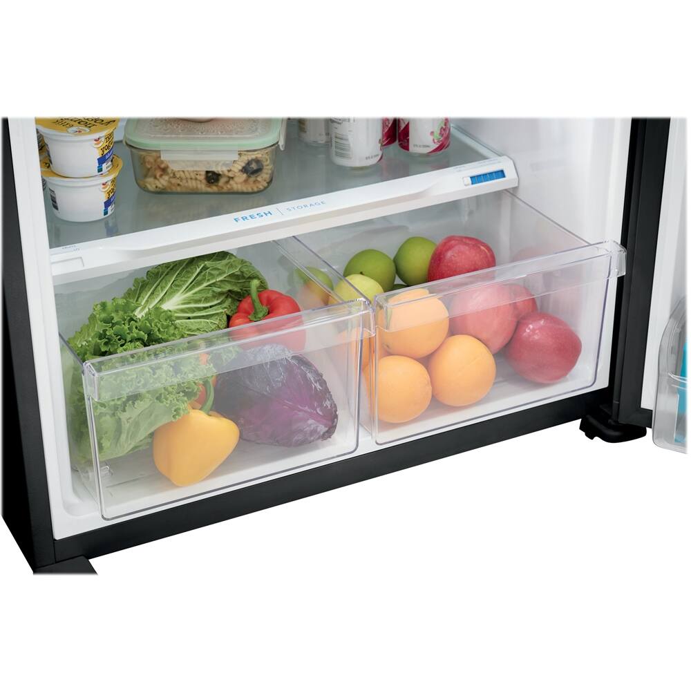 Alt View 15. Frigidaire - 20 Cu. Ft. Top-Freezer Refrigerator - Black.
