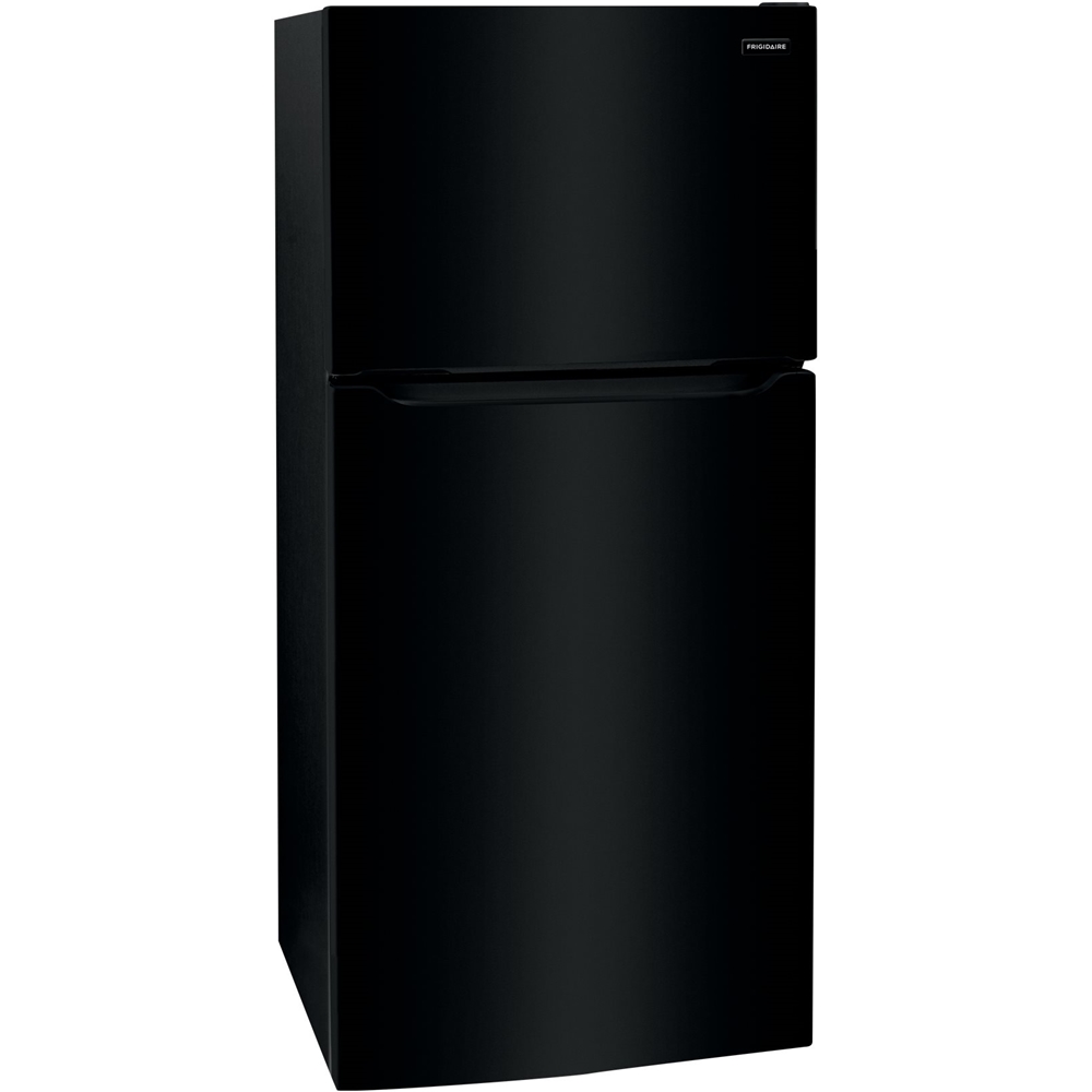 Left View: Frigidaire - 20 Cu. Ft. Top-Freezer Refrigerator - Black