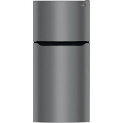 Frigidaire - 20 Cu. Ft. Top-Freezer Refrigerator - Black Stainless Steel - Front_Zoom