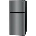 Alt View Zoom 11. Frigidaire - 20 Cu. Ft. Top-Freezer Refrigerator - Black stainless steel.