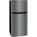Left Zoom. Frigidaire - 20 Cu. Ft. Top-Freezer Refrigerator - Black stainless steel.