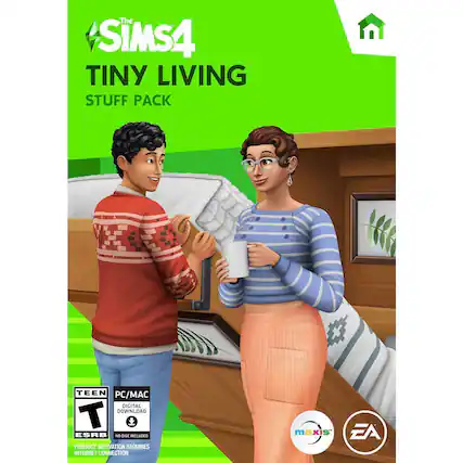 The Sims 4 Tiny Living Stuff Pack for Teen PC/Mac digital download. Product activation requires internet connection. - T (Teen 13+)
