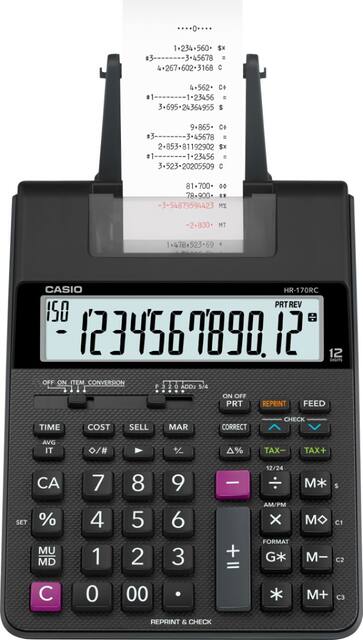 casio portable printing calculator hr 170rc best buy