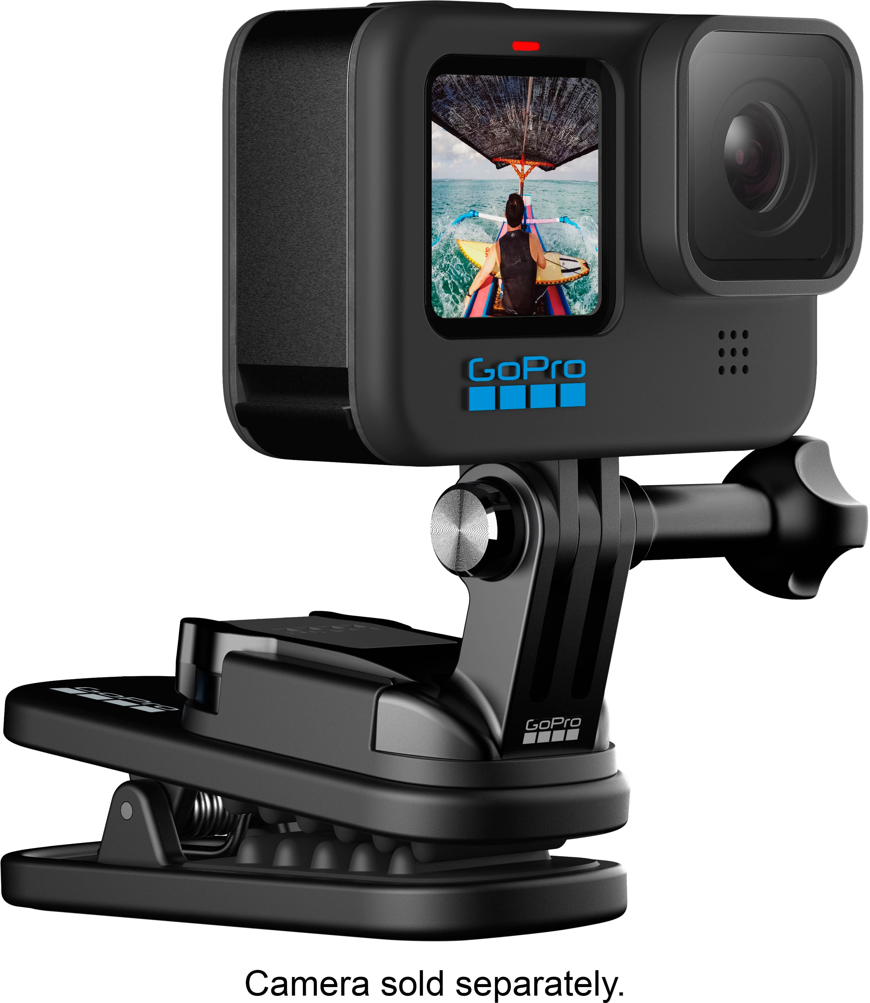 Alt View 11. GoPro - Magnetic Swivel Clip - Black.