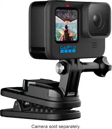 Alt View 11. GoPro - Magnetic Swivel Clip - Black.