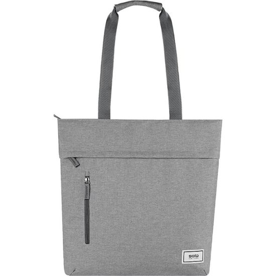 Front Zoom. Solo New York - Recycled Re:Store 15.6" Laptop Tote Bag.