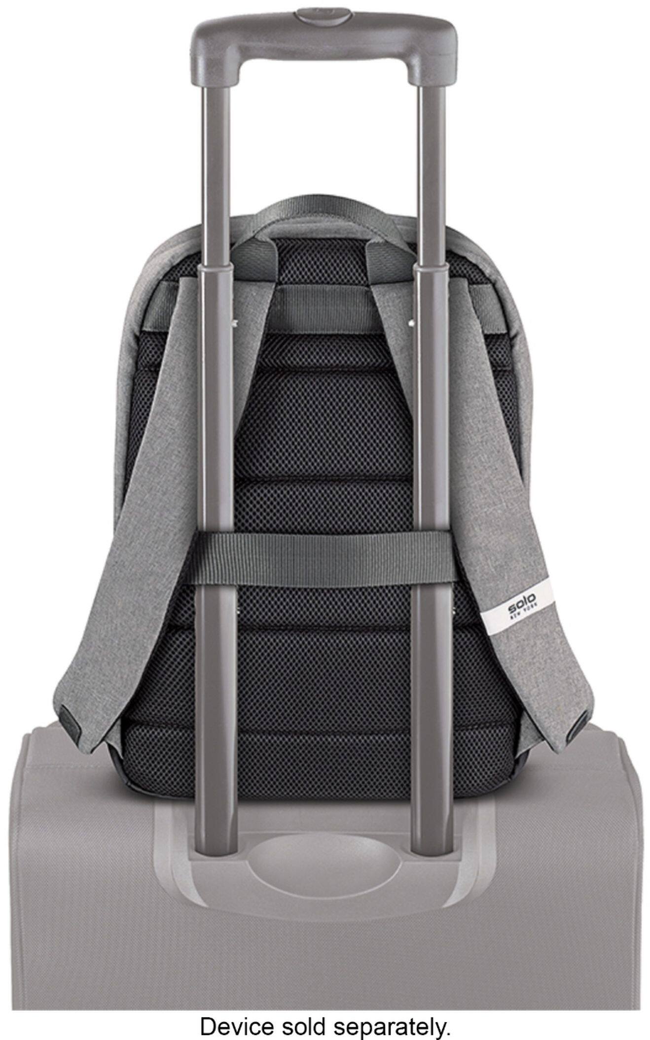 Alt View 14. Solo New York - Recycled Re:Cover 15.6" Laptop Backpack - Heathered Gray.