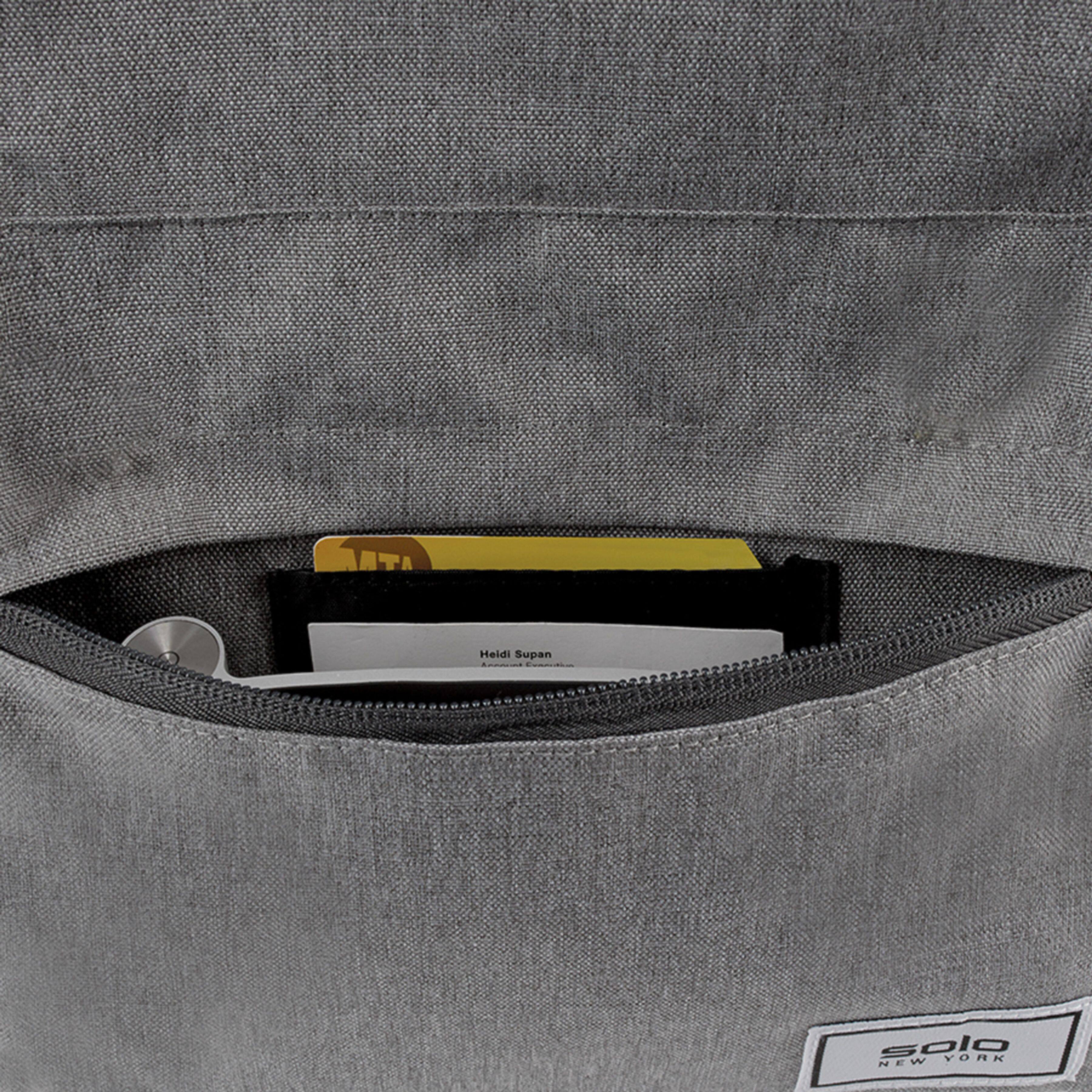 Alt View 18. Solo New York - Recycled Re:Cover 15.6" Laptop Backpack - Heathered Gray.