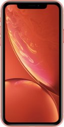Apple - Pre-Owned iPhone XR 256GB (Unlocked) - Coral - Front_Zoom