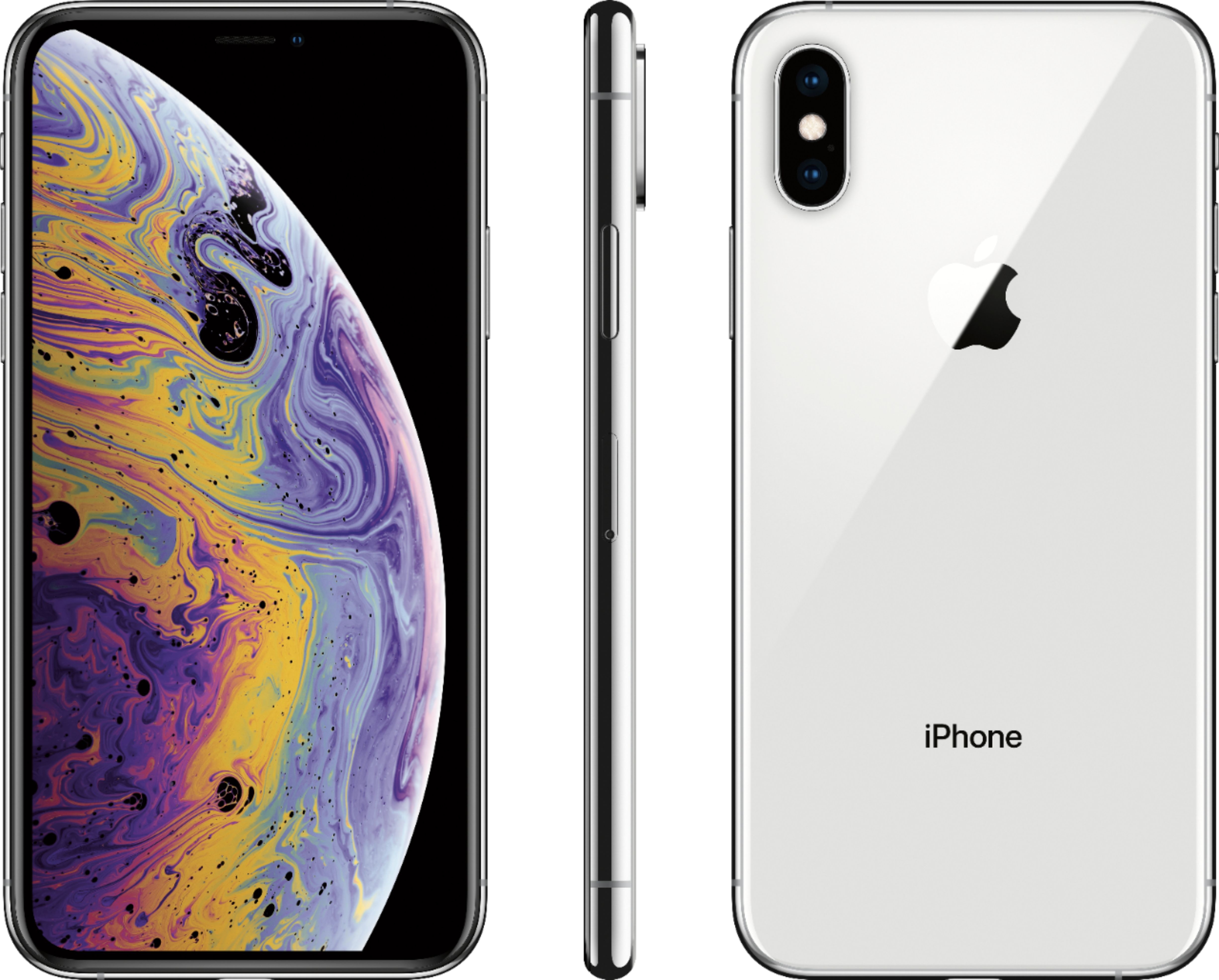 Apple Pre-Owned iPhone XS 64GB (Unlocked) Silver XS 64GB SILVER RB - Best  Buy