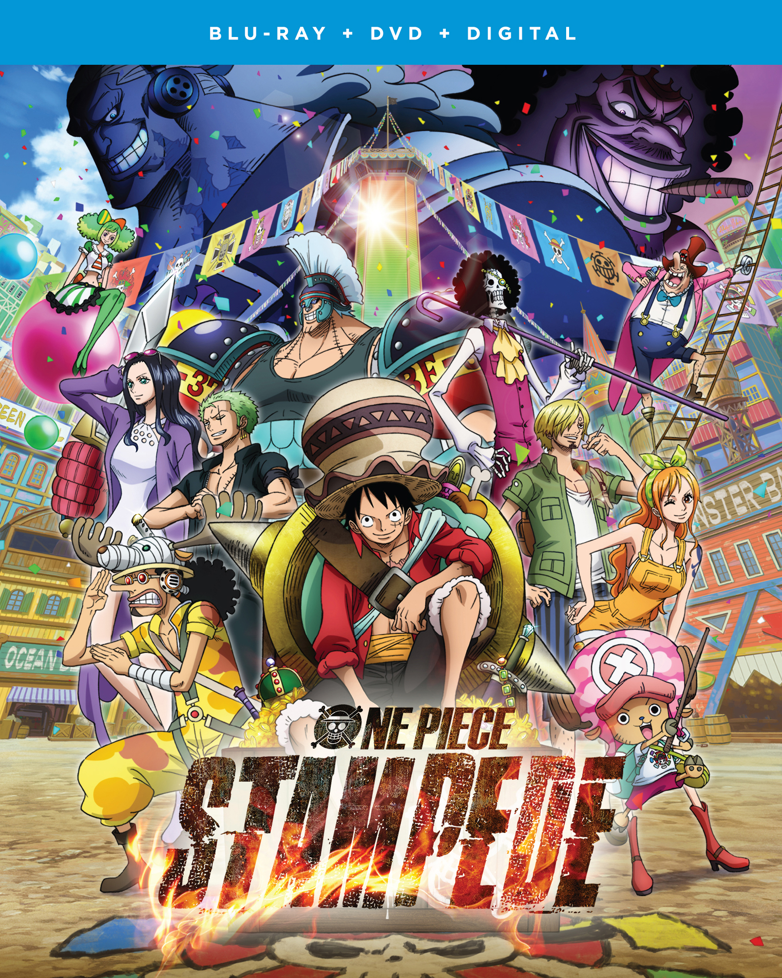 One Piece Stampede Blu Ray Dvd 2 Discs Best Buy