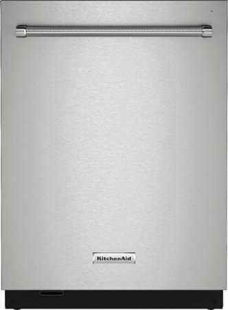 KitchenAid - Top Control Built-In Dishwasher with Stainless Steel Tub, FreeFlex Third Rack, 44dBA - Stainless Steel