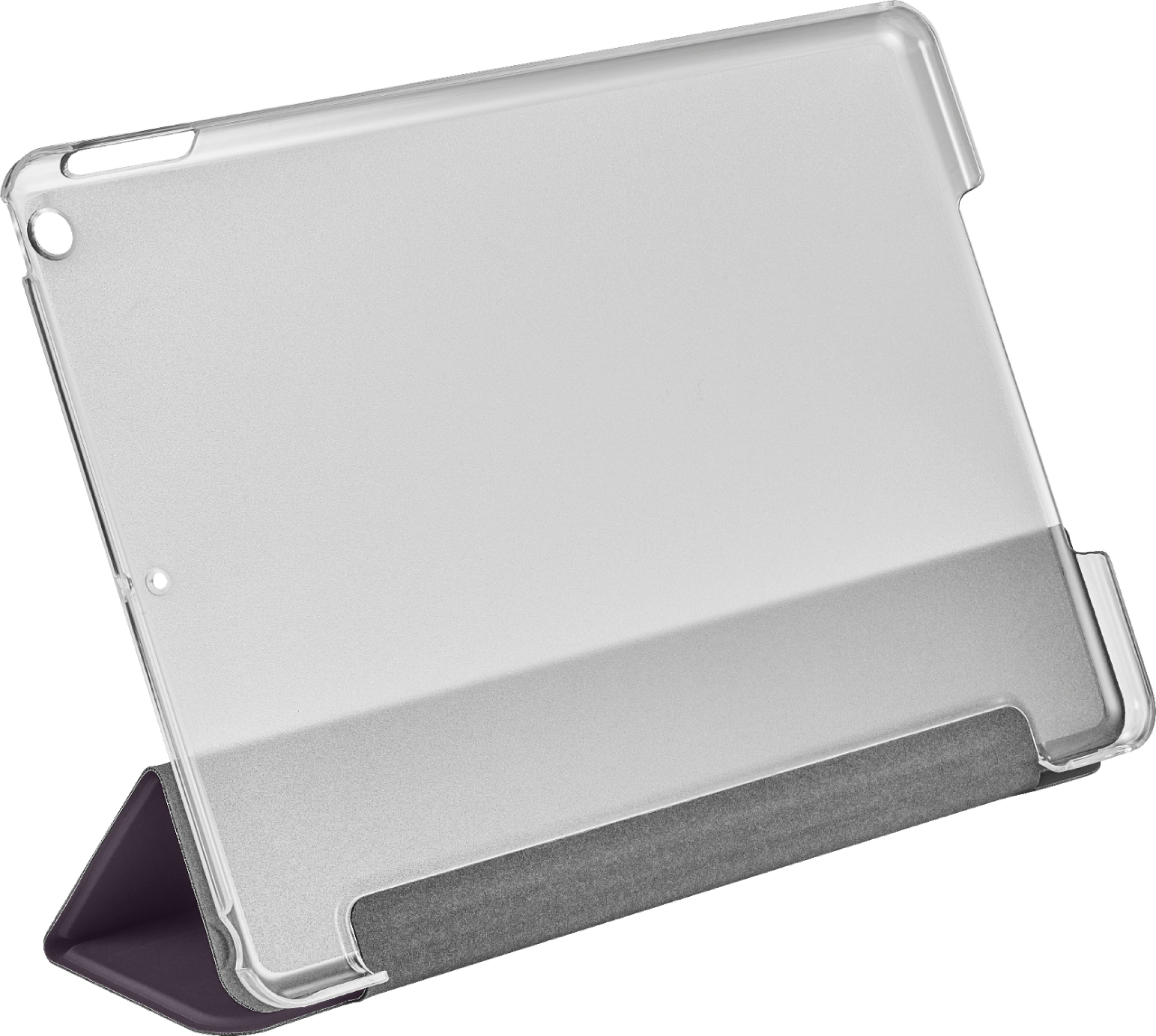 Angle View: Dynex™ - Plum Soft Touch Folio Case iPad 10.2" (7th, 8th, and 9th Generation) - Plum