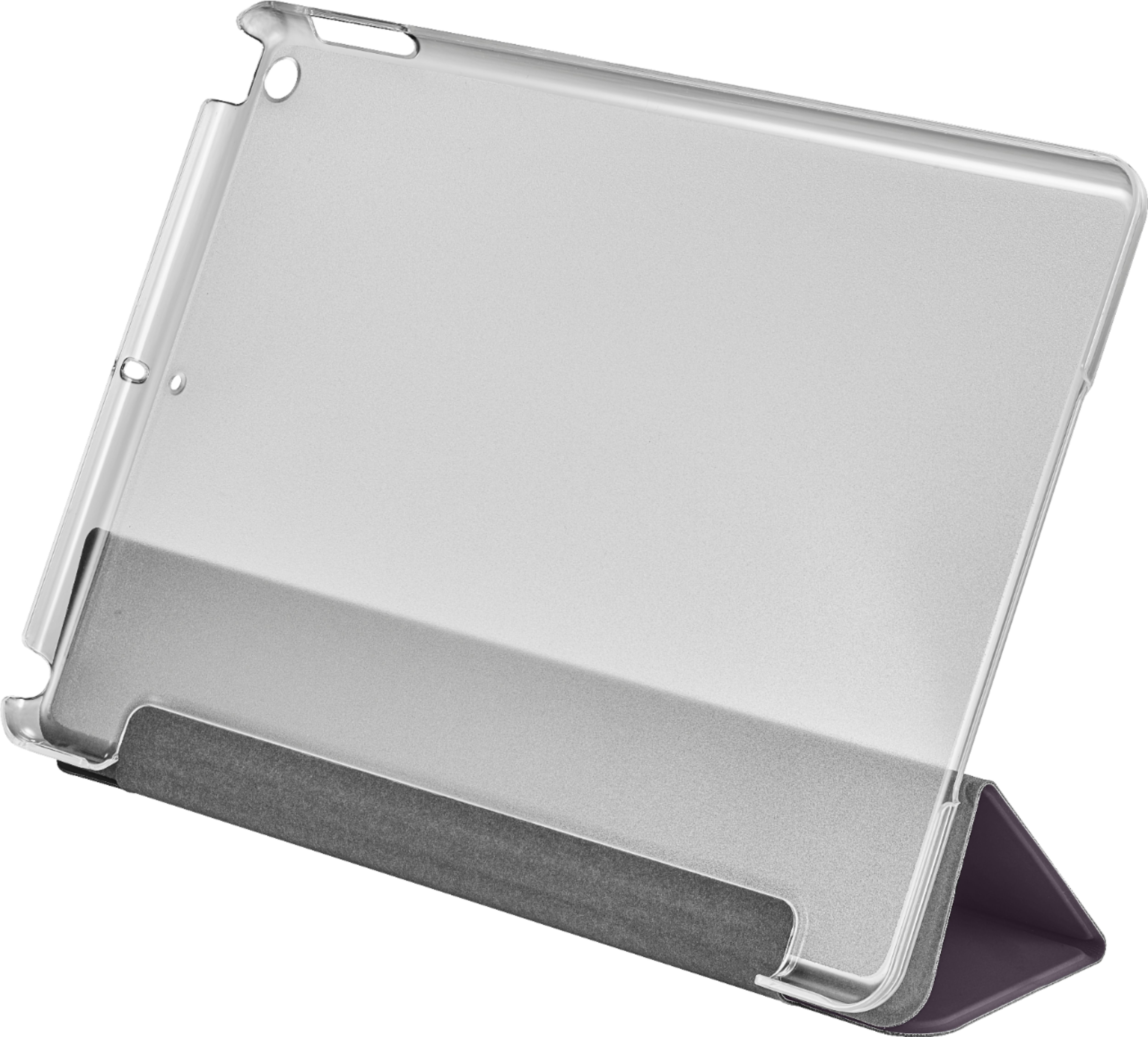Left View: Dynex™ - Plum Soft Touch Folio Case iPad 10.2" (7th, 8th, and 9th Generation) - Plum