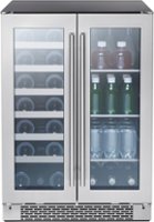 Zephyr - Presrv 24 in. 21-Bottle Wine and 64-Can Beverage Cooler - Stainless Steel/Glass - Front_Zoom
